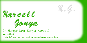 marcell gonya business card